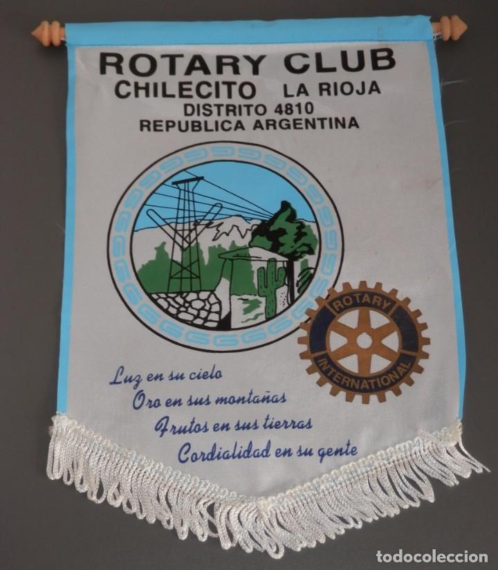 Galhardetes de cole&ccedil;&atilde;o: BANDERIN ROTARY CLUB DE CHILECITO  LA RIOJA - ARGENTINA