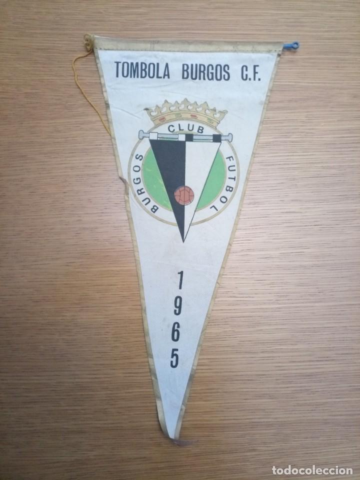 Bandierine di collezione: Rar&iacute;simo bander&iacute;n f&uacute;tbol club Burgos t&oacute;mbola 1965