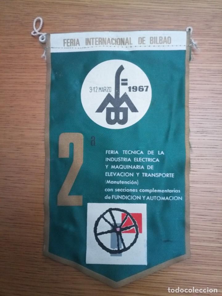 Collection pennants: Antiguo bander&iacute;n feria internacional Bilbao 1967 automoci&oacute;n