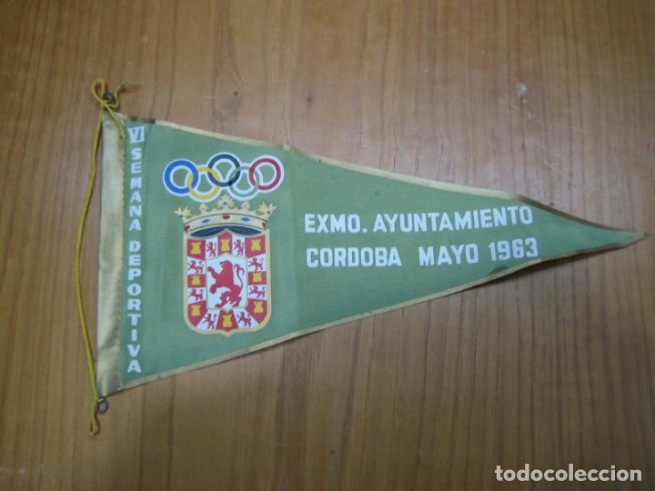Galhardetes de cole&ccedil;&atilde;o: Antiguo banderin VI semana deportiva. Ayuntamiento de Cordoba