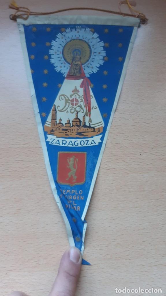 Sammlung von Wimpeln: BANDERIN DE ZARAGOZA TEMPLO Y VIRGEN DEL PILAR