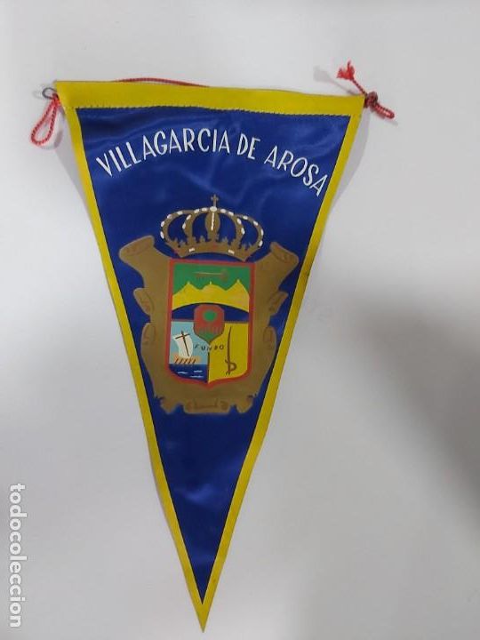 Banderines de colecci&oacute;n: ANTIGUO BANDERIN DE VILLAGARCIA DE AROSA
