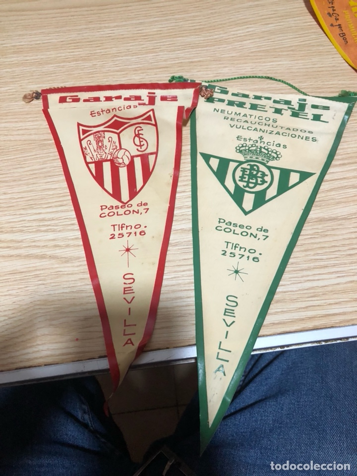 Bandierine di collezione: Lote de 2 banderines garaje pretel, sevilla