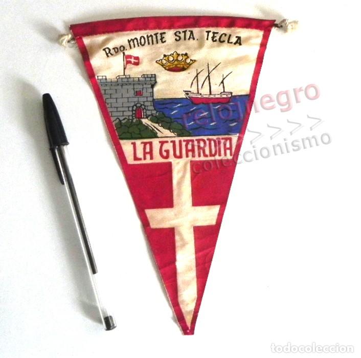 Banderines de colecci&oacute;n: ANTIGUO BANDER&Iacute;N DE LA GUARDIA - RECUERDO MONTE SANTA TECLA - GALICIA ESPA&Ntilde;A - OTROS EN VENTA