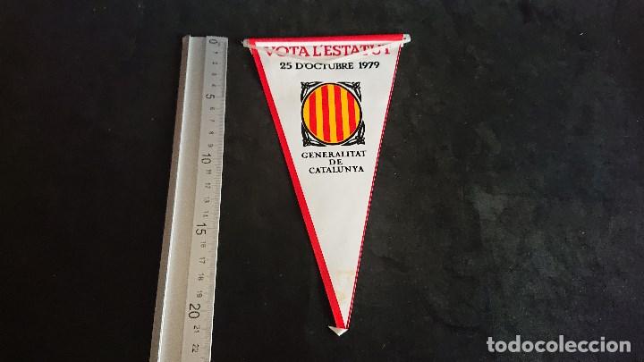 Galhardetes de cole&ccedil;&atilde;o: BANDERIN VOTA L ESTATUT 1979 . LEER DESCRIPCION