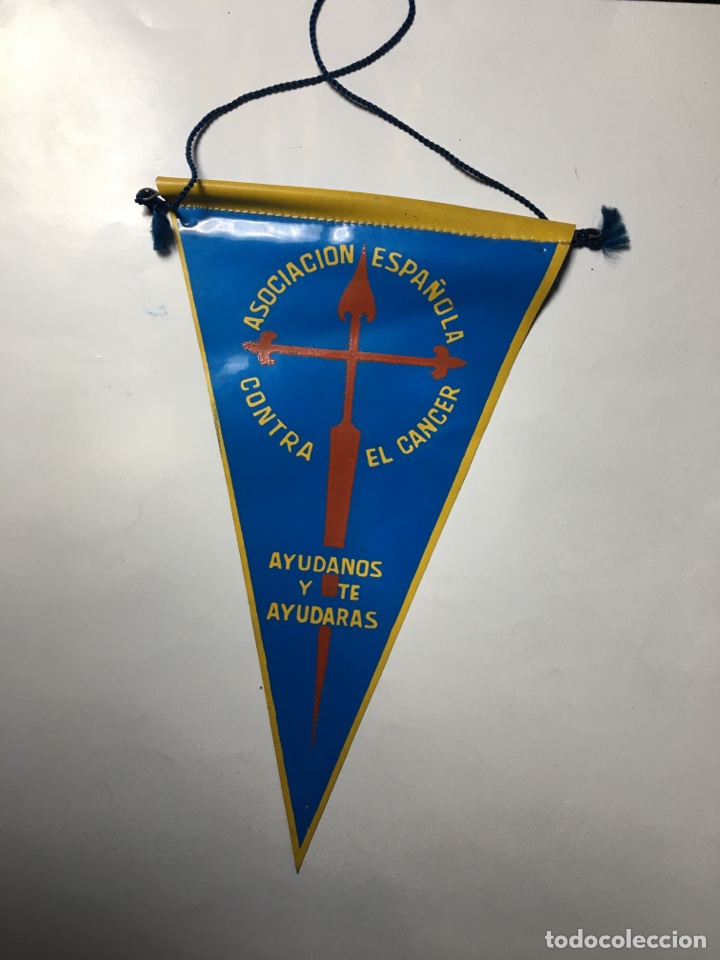 Banderines de colecci&oacute;n: BANDER&Iacute;N. ASOCIACI&Oacute;N ESPA&Ntilde;OLA CONTRA EL C&Aacute;NCER. AY&Uacute;DANOS Y TE AYUDAR&Aacute;S.