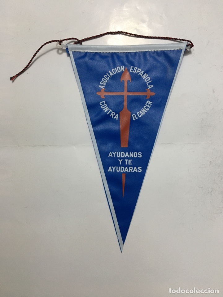 Banderines de colecci&oacute;n: BANDER&Iacute;N. ASOCIACI&Oacute;N ESPA&Ntilde;OLA CONTRA EL C&Aacute;NCER. AY&Uacute;DANOS Y TE AYUDAR&Aacute;S.