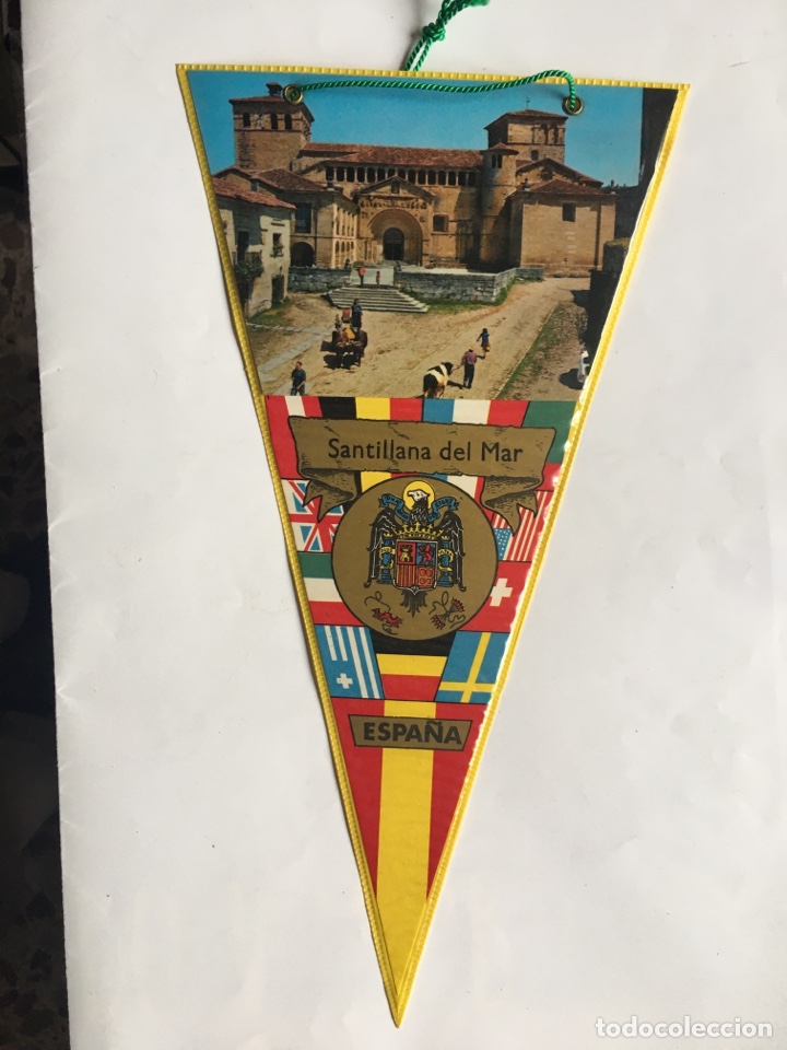 Galhardetes de cole&ccedil;&atilde;o: BANDER&Iacute;N. SANTILLANA DEL MAR. ESPA&Ntilde;A.