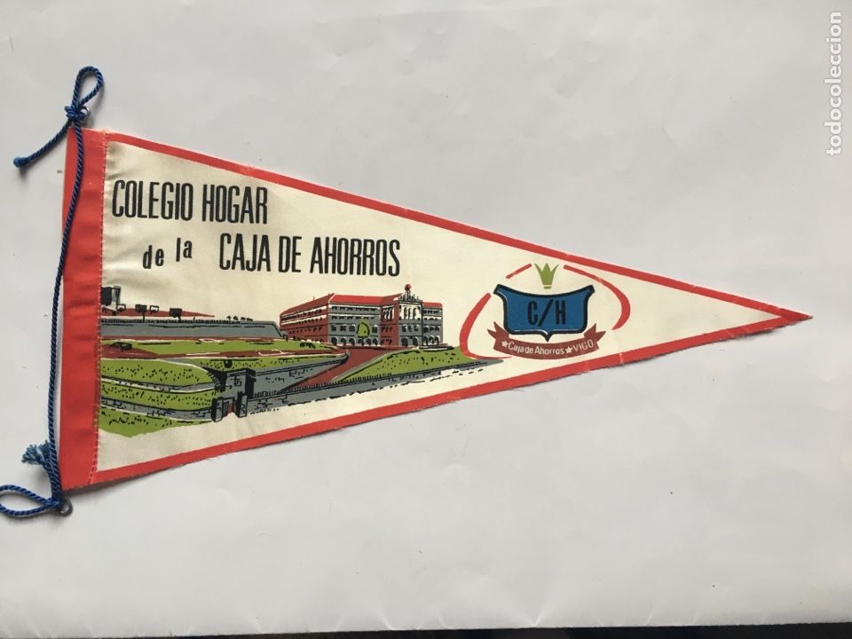 Galhardetes de cole&ccedil;&atilde;o: BANDER&Iacute;N. COLEGIO HOGAR DE LA CAJA DE AHORROS. CAJA DE AHORROS. VIGO.