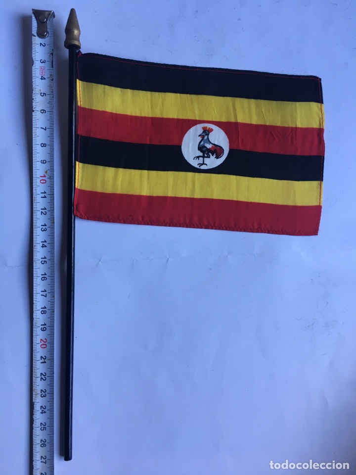 Galhardetes de cole&ccedil;&atilde;o: BANDER&Iacute;N. BANDERA DE UGANDA.