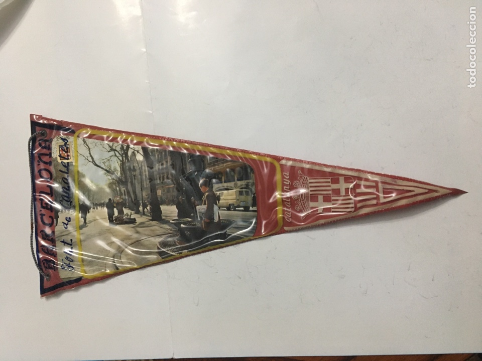 Galhardetes de cole&ccedil;&atilde;o: BANDER&Iacute;N. BARCELONA. FONT DE CANALETAS. CATALUNYA.