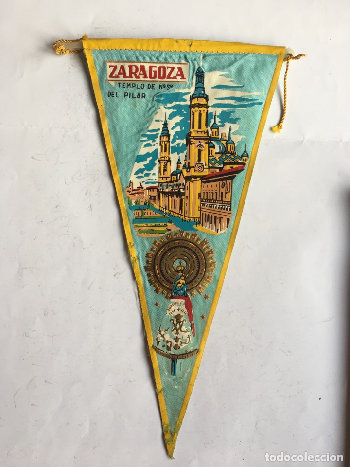 Galhardetes de cole&ccedil;&atilde;o: BANDER&Iacute;N. ZARAGOZA. TEMPLO DE NTRA. SRA. DEL PILAR.