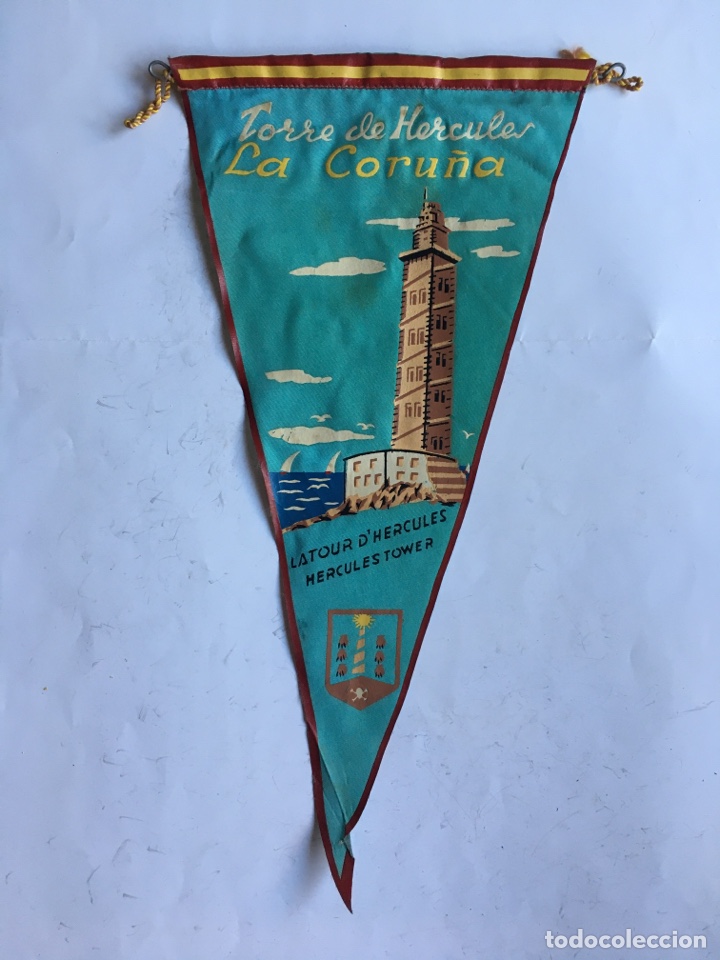 Galhardetes de cole&ccedil;&atilde;o: BANDER&Iacute;N. TORRE DE H&Eacute;RCULES. LA CORU&Ntilde;A.