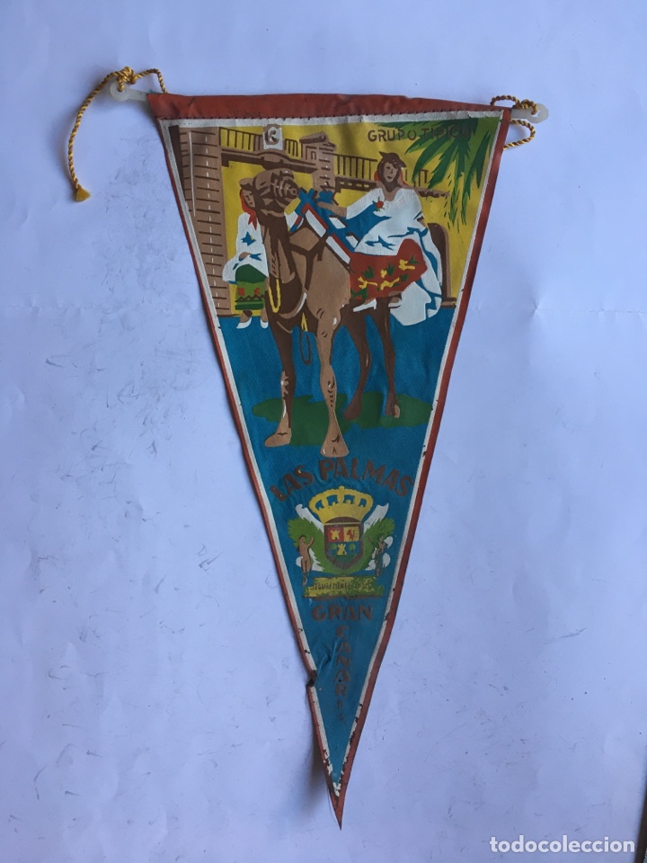 Sammlung von Wimpeln: BANDER&Iacute;N. LAS PALMAS. GRAN CANARIA. GRUPO T&Iacute;PICO.
