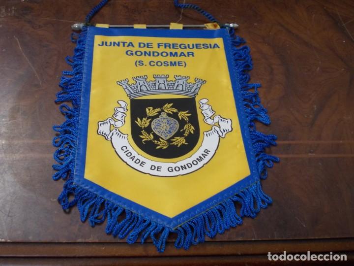 Fanions de collection: Bander&iacute;n Junta de Freguesia Gondomar (S. Cosme) Cidade de Gondomar, mide 20x13 cm. defecto