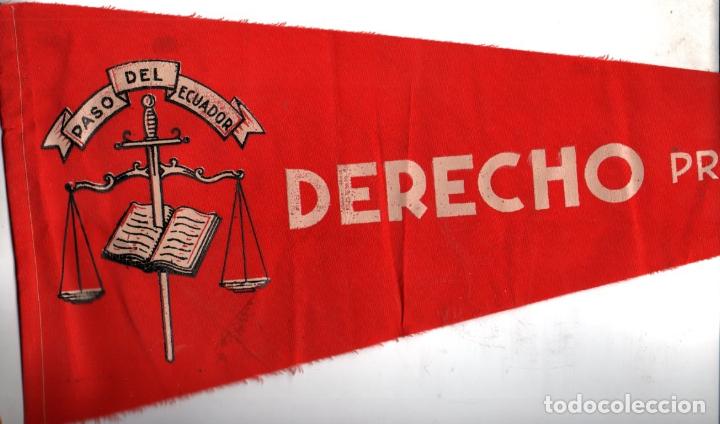Sammlung von Wimpeln: BANDERIN EN TELA PASO ECUADOR DERECHO PROMOCI&Oacute;N 1956-61