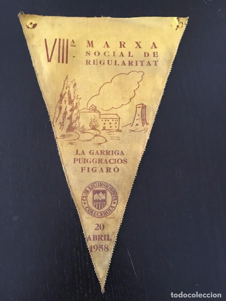 Sammlung von Wimpeln: (M0) BANDER&Iacute;N CLUB EXCURSIONISTA COLLCEROLA 1958 VIII MARXA SOCIAL LA GARRIGA, PUIGGRACIOS, FIGAR&Oacute;