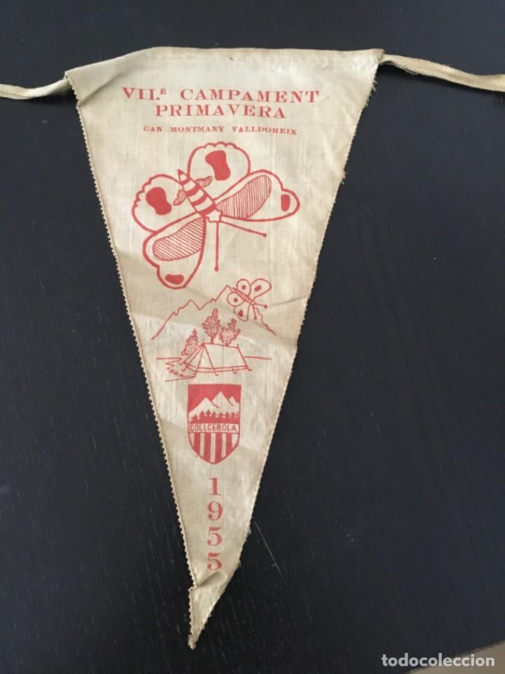 Sammlung von Wimpeln: (M0) BANDER&Iacute;N CLUB EXCURSIONISTA COLLCEROLA 1955 VII CAMPAMENT PRIMAVERA CAN MONTMANY VALLDOREIX