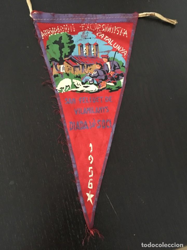 Sammlung von Wimpeln: (M0) BANDER&Iacute;N AGRUPACI&Oacute; EXCURSIONISTA DE CATALUNYA 1956 SAN FELIUENT DE VILAMILANYS