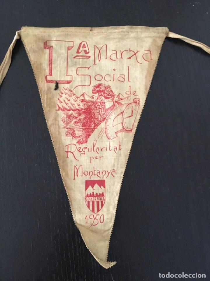 Sammlung von Wimpeln: (M0) BANDER&Iacute;N CLUB EXCURSIONISTA COLLCEROLA 1950 I MARXA SOCIUAL REGULARITAT PER MONTANYA