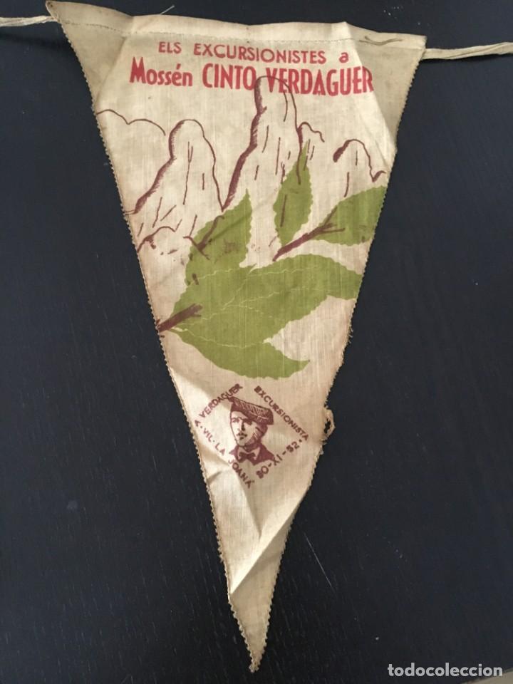Sammlung von Wimpeln: (M0) BANDER&Iacute;N CLUB EXCURSIONISTA - ELS EXCURSIONISTES A MOSS&Eacute;N CINTO VERDAGUER 1952
