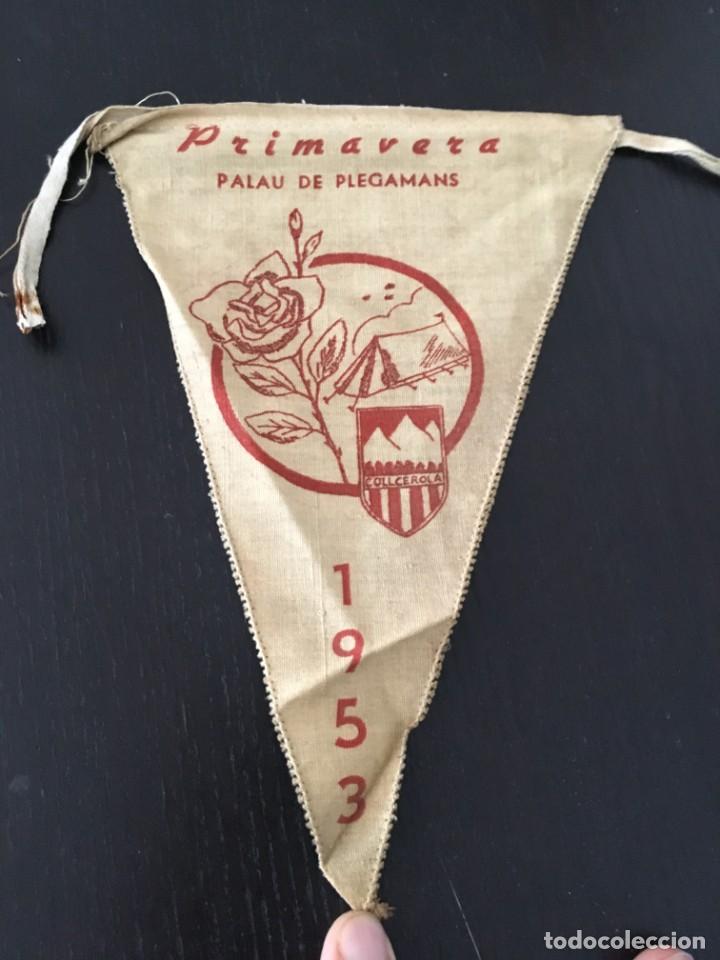 Sammlung von Wimpeln: (M0) BANDER&Iacute;N CLUB EXCURSIONISTA COLLCEROLA 1953 PRIMAVERA PALAU DE PLEGAMANS