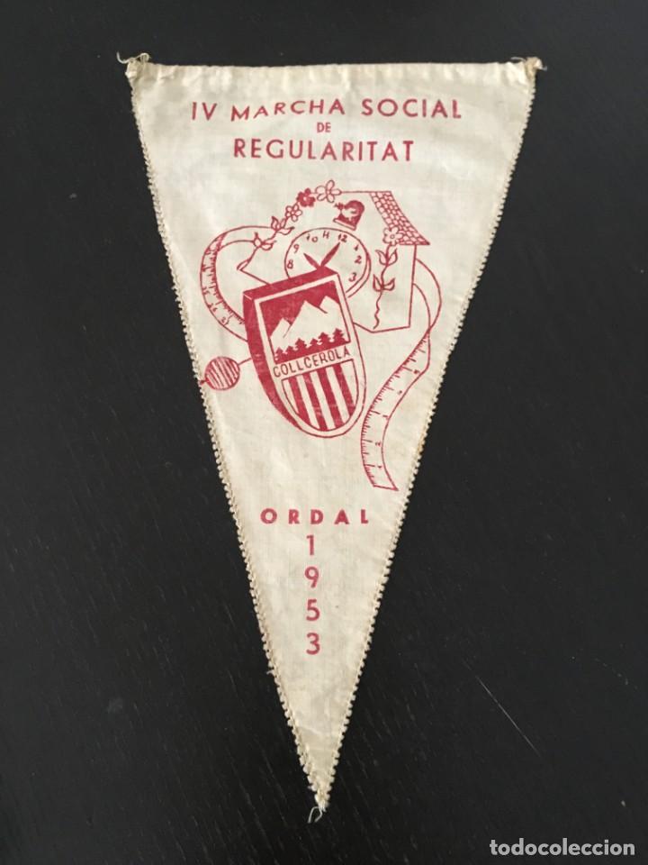 Sammlung von Wimpeln: (M0) BANDER&Iacute;N CLUB EXCURSIONISTA COLLCEROLA 1953 IV MARXA SOCIAL AL ORDAL