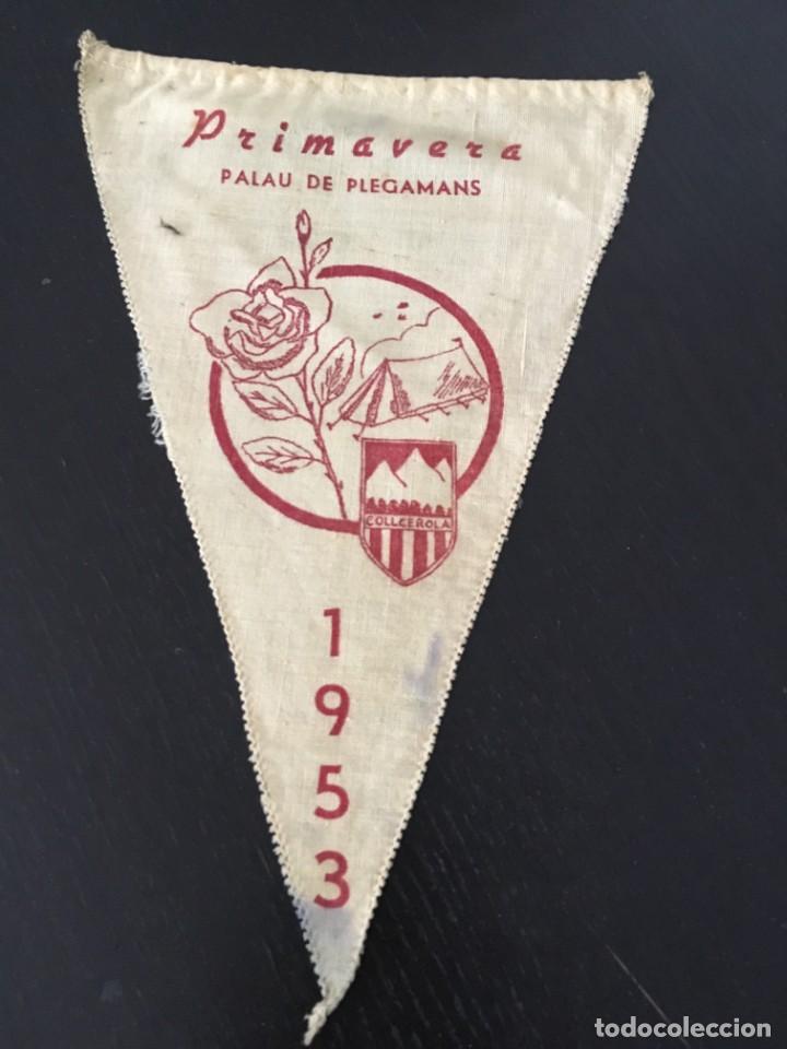 Sammlung von Wimpeln: (M0) BANDER&Iacute;N CLUB EXCURSIONISTA COLLCEROLA 1953 PRIMAVERA PALAU DE PLEGAMANS