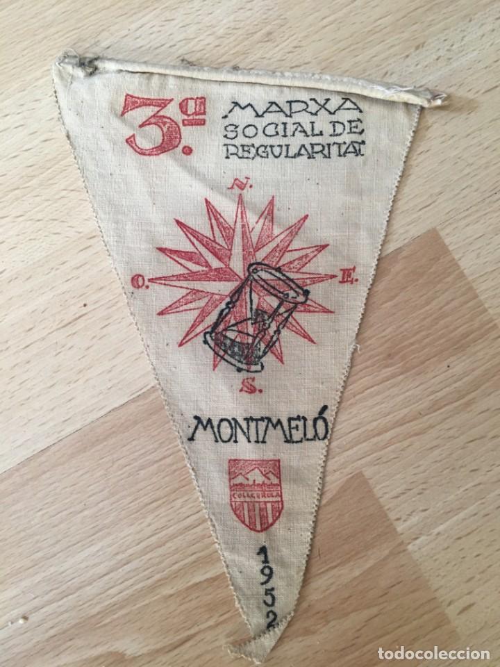 Sammlung von Wimpeln: (M0) BANDER&Iacute;N CLUB EXCURSIONISTA COLLCEROLA 1952, 3 MARXA SOCIAL MONTMEL&Oacute;