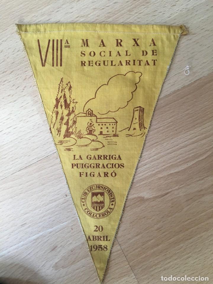 Sammlung von Wimpeln: (M0) BANDER&Iacute;N CLUB EXCURSIONISTA COLLCEROLA 1958 VIII MARXA SOCIAL LA GARRIGA, PUIGGRACIOS, FIGAR&Oacute;