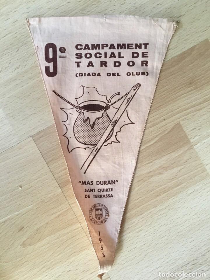 Sammlung von Wimpeln: (M0) BANDER&Iacute;N CLUB EXCURSIONISTA COLLCEROLA 1958 9 CAMPAMENT MAS DURAN SANT QUIRZE DE TERRASSA