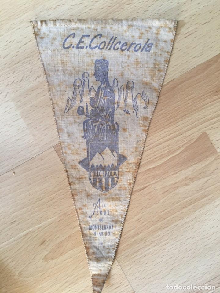 Sammlung von Wimpeln: (M0) BANDER&Iacute;N CLUB EXCURSIONISTA COLLCEROLA 1950 LA VERGE DE MONTSERRAT