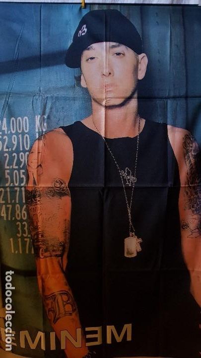 Sammlung von Wimpeln: BANDERA DE EMINEM /TATOO 95CMX135CM