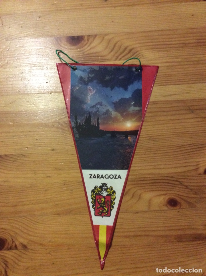 Collection pennants: Banderin zaragoza imagen ebro y El Pilar anochecer