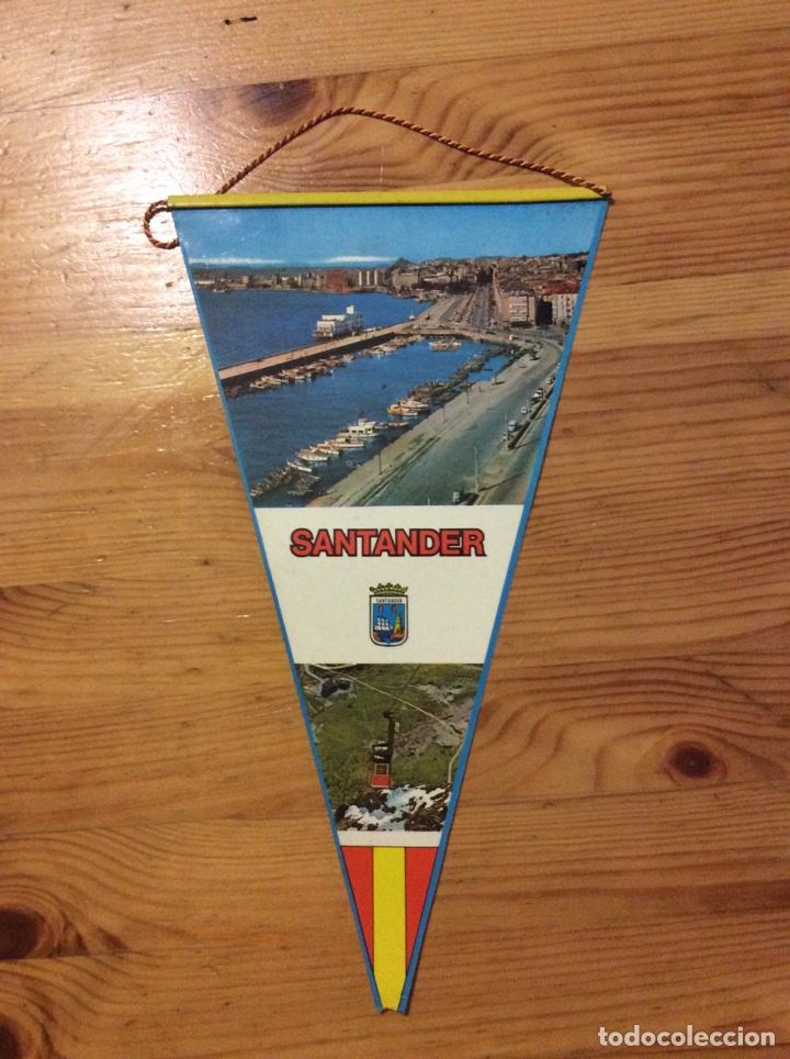 Collection pennants: Banderin Santander Cantabria bandera Espa&ntilde;a puerto