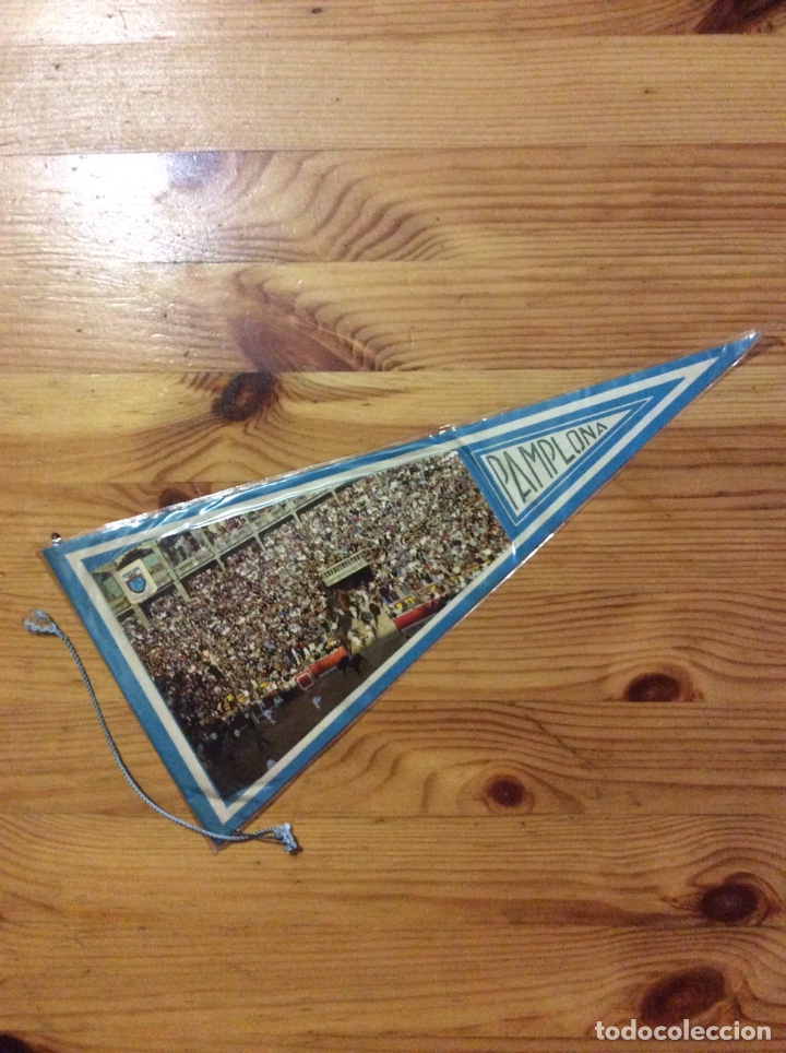 Banderines de colecci&oacute;n: banderin Pamplona San Fermin plaza toros