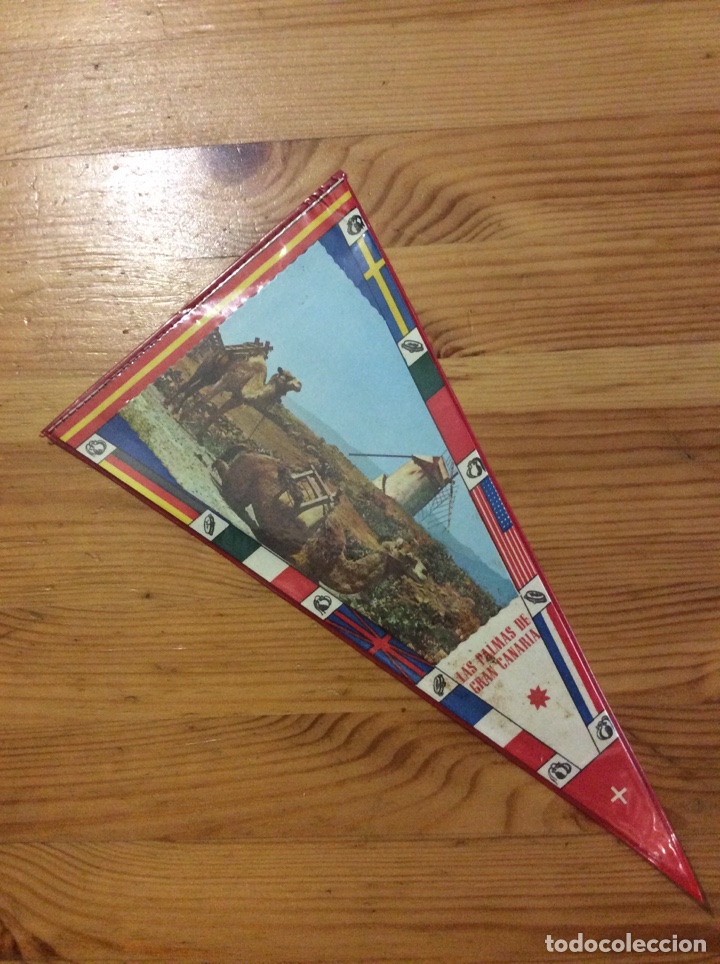 Collection pennants: Banderin Las Palmas de Gran Canaria vista tipica camellos