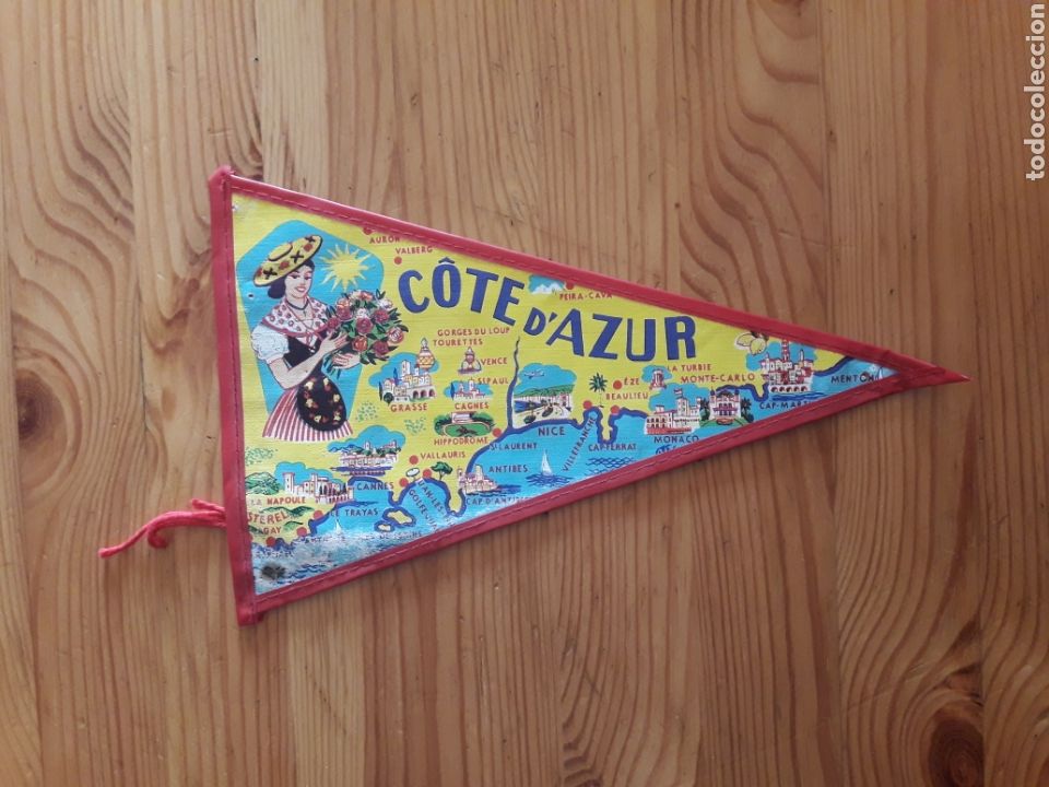 Collection pennants: Banderin Cote d'Azur Nice Monaco Antibes Cannes Francia