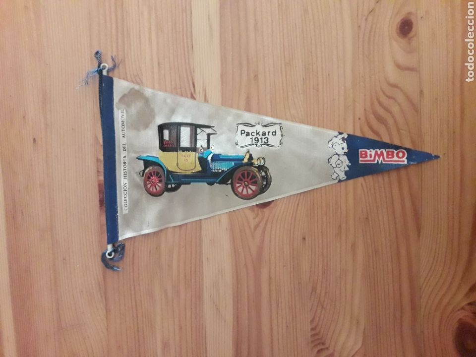Collection pennants: Banderin Bimbo Packard 1913 Coleccion Historia del automovil