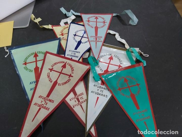 Galhardetes de cole&ccedil;&atilde;o: ANTIGUO BANDERIN asociacion contra el cancer lote