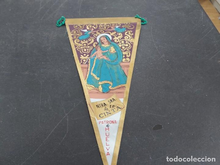 Bandierine di collezione: ANTIGUO BANDERIN VILLAGARCIA VIRGEN CINTA HUELVA