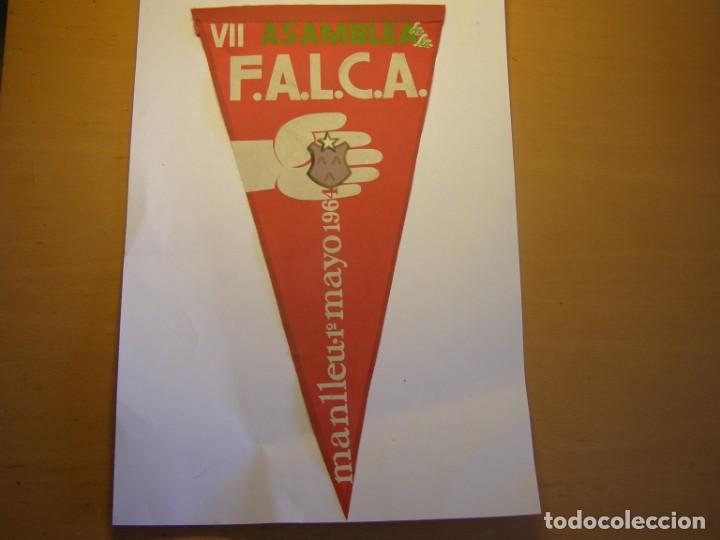 Bandierine di collezione: Banderin VII asamblea FALCA Lasalle, Manlleu, a&ntilde;o 1964.