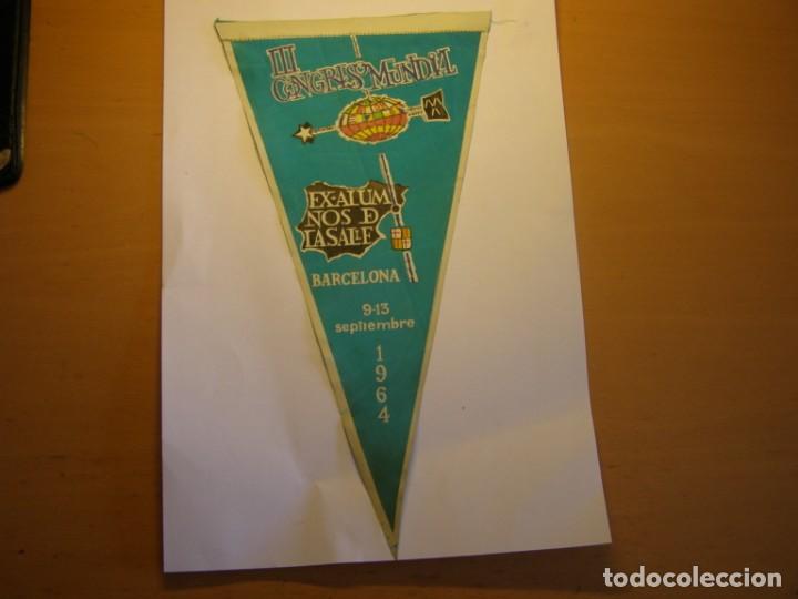 Bandierine di collezione: Banderin III congreso mundial ex alumnos Lasalle, a&ntilde;o 1964.