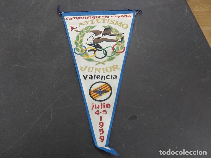 Galhardetes de cole&ccedil;&atilde;o: antiguo banderin campeonato espa&ntilde;a atl&ntilde;etismo