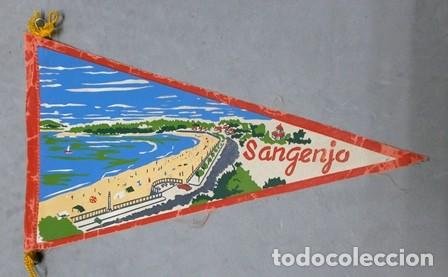 Fanions de collection: BANDERIN DE TELA RECUERDO DE SANGENJO - BANDERIN-263