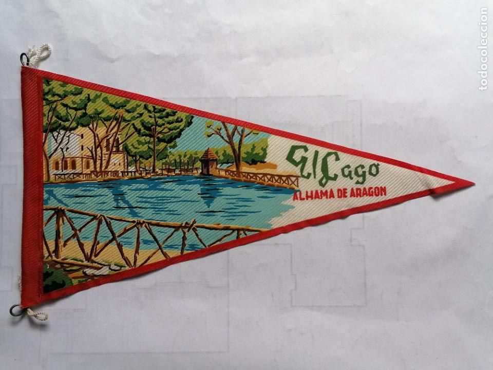 Fanions de collection: BANDERIN ALHAMA DE ARAGON - EL LAGO
