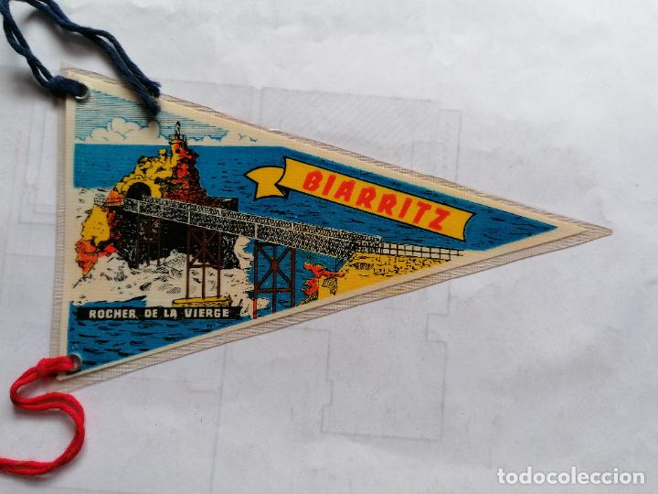 Fanions de collection: BANDERIN BIARRIT - ROCHER DE LA VIERGE, DOS CARAS, A&Ntilde;OS 60