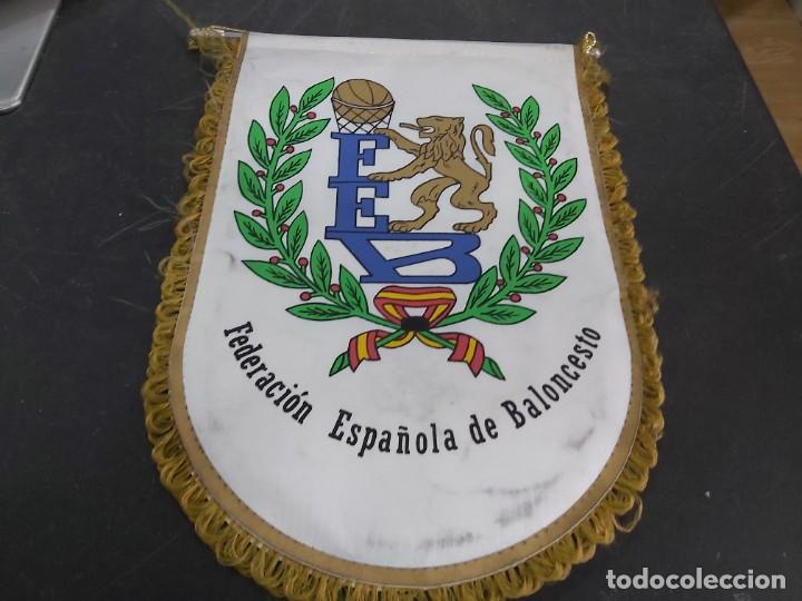 Galhardetes de cole&ccedil;&atilde;o: BANDERIN ANTIGUO DE FEDERACION ESPA&Ntilde;OLA DE BALONCESTO