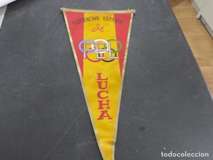 Galhardetes de cole&ccedil;&atilde;o: BANDERIN ANTIGUO DE FEDERACION ESPA&Ntilde;OLA DE LUCHA