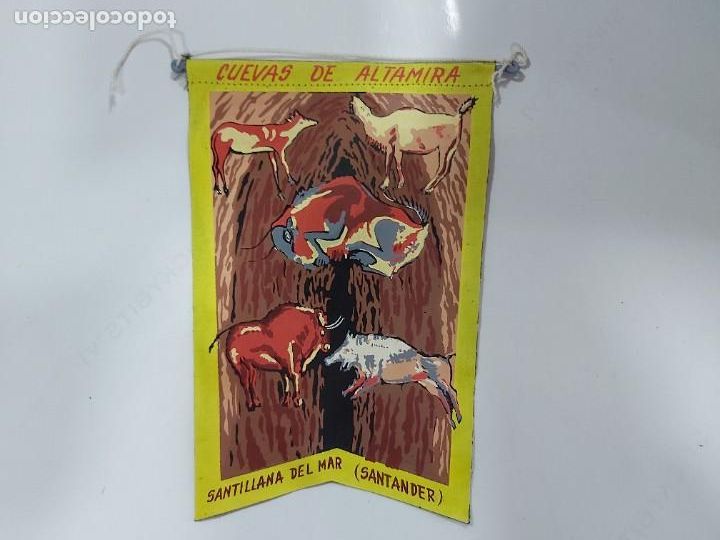 Collection pennants: BANDERIN ANTIGUO DE CUEVAS DE ALTAMIRA